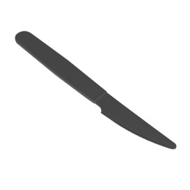 Mehrweg Durable Messer aus PP Mineral Anthrazit 18,5cm (6 Stück)