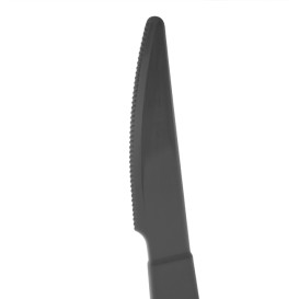 Mehrweg Durable Messer aus PP Mineral Anthrazit 18,5cm (6 Stück)