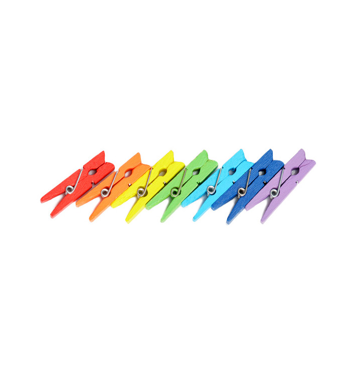 Mini Wäscheklammern aus Bambus Sortiment 2,5cm (100 Stück) Mini Wäscheklammern aus Bambus Sortiment 2,5cm (100 Stück)