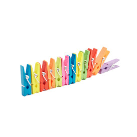 Mini Wäscheklammern aus Bambus Sortiment 2,5cm (100 Stück)