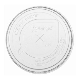 Bio PLA Deckel mit Kreuzschlitz für Becher Ø7cm (50 Stück)