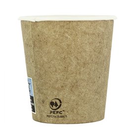 Bio Kaffeebecher To Go Kraft 4Oz/120ml Ø6,2cm (2000 Stück)