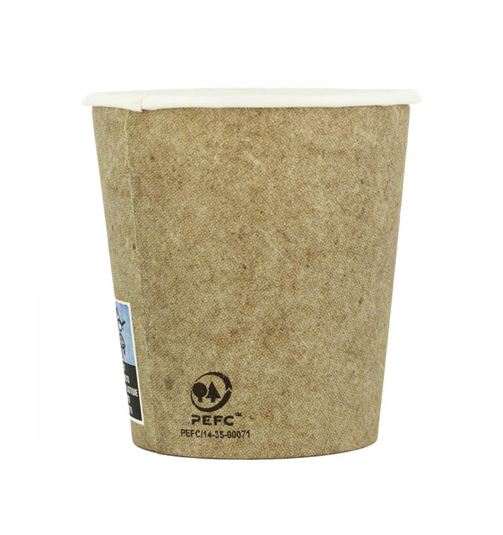 Bio Kaffeebecher To Go Kraft 4Oz/120ml Ø6,2cm (2000 Stück) Bio Kaffeebecher To Go Kraft 4Oz/120ml Ø6,2cm (2000 Stück)