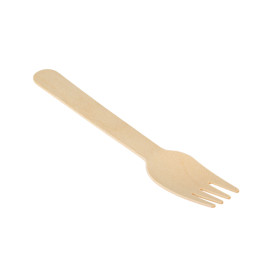 Holz Gabel Einweg Verpackt 16cm (25 Stück)