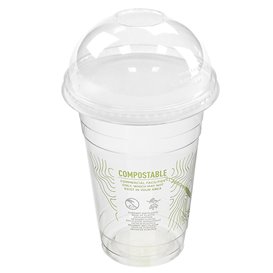 Bio PLA Domdeckel für Becher Ø10,2cm (100 Stück)