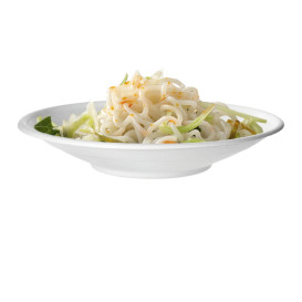 Schüssel Zuckerrohr Bagasse Noodle Weiß 470ml (50 Stück)