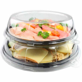 Plastikteller rund marmor 23cm (250 Stück)