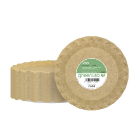 Pappteller Kraft “Flower” Ø23cm 245g/m² (600 Stück)