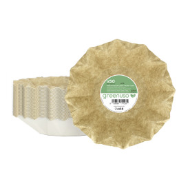 Pappteller Tiefe Kraft “Flower” Ø16cm 245g/m² (800 Stück)