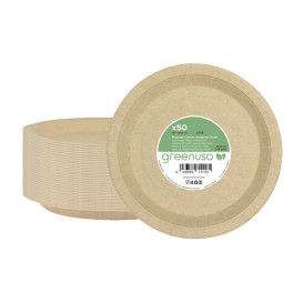 Pappteller Rund Anti-Fett Kraft Ø22cm 245g/m² (350 Stück)