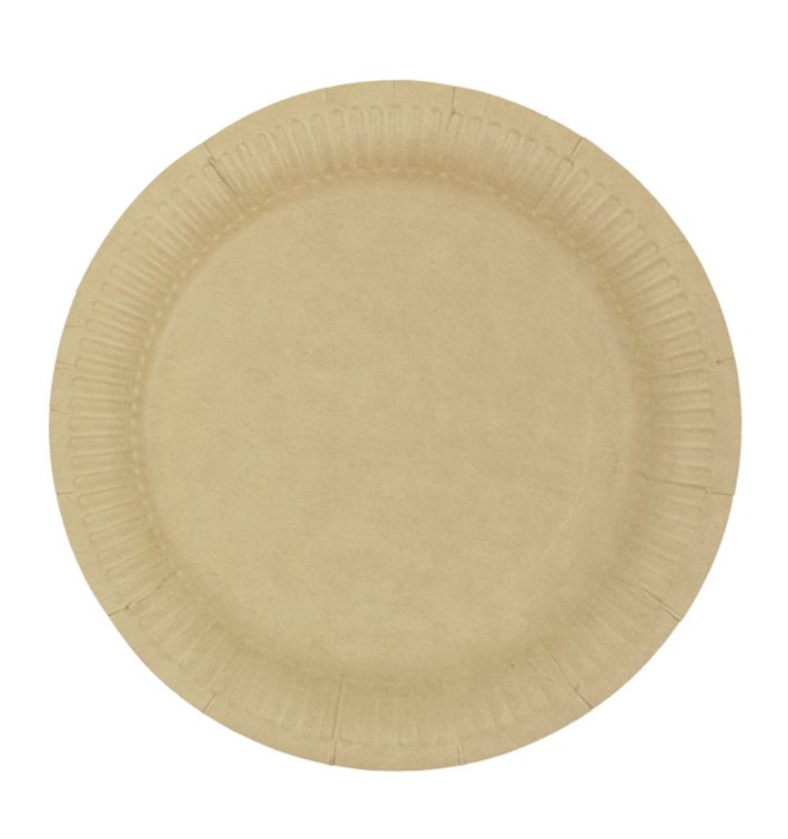 Pappteller Rund “Radial” Kraft Ø18cm 200gr/m² (650 Stück) Pappteller Rund “Radial” Kraft Ø18cm 200gr/m² (650 Stück)