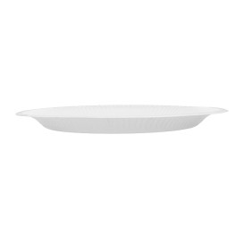 Pappteller Rund “Radial” Weiß Ø23cm 200gr/m² (50 Stück)
