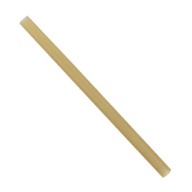 Bio Strohhalme aus Zuckerrohr Ø0,8cm 15cm (50 Stück)