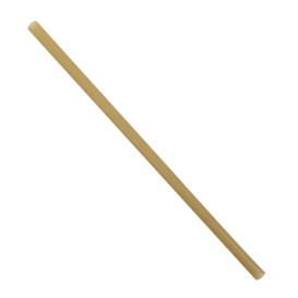 Bio Strohhalme aus Zuckerrohr Ø0,8cm 25cm (50 Stück)