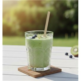 Bio Strohhalme aus Zuckerrohr Ø0,8cm 15cm (50 Stück)