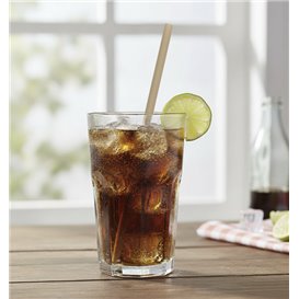 Bio Strohhalme aus Zuckerrohr Ø0,8cm 25cm (1.000 Stück)