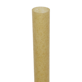 Bio Strohhalme aus Zuckerrohr Ø1,2cm 15cm (1.000 Stück)