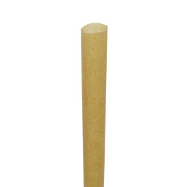 Bio Strohhalme aus Zuckerrohr Ø0,8cm 15cm (50 Stück)