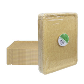 Pappschale Kraft "Flower" 25x34cm 390g/m² (50 Stück)