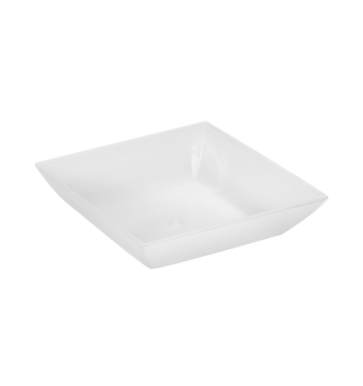 Quadratisches Servierplatten aus PP 6x6cm 35ml (200 Stück) Quadratisches Servierplatten aus PP 6x6cm 35ml (200 Stück)