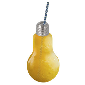 Glühbirnen-Flasche Transparent PET 400ml (200 Stück)