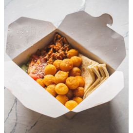 SnackBox Amerikanische Kraft 10,7x8,65x4,5cm 400ml (50 Stück)