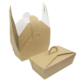 SnackBox Amerikanische "Doggy Bag" Kraft 20x10x7cm (140 Stück)