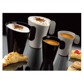 Mehrweger Becher PS Design Schwarz 155ml (12 Stück)