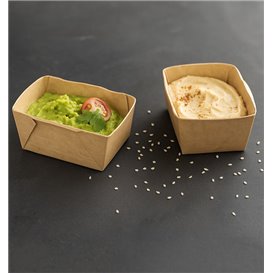 Salatschüssel Deli2Go aus Kraftpapier 125ml 10,8x8,2x3,5cm (500 Stück)