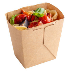 Salatschüssel Deli2Go aus Kraftpapier 500ml 10,8x8,2x10,5cm (50 Stück)