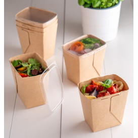 Salatschüssel Deli2Go aus Kraftpapier 500ml 10,8x8,2x10,5cm (50 Stück)