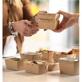 Salatschüssel Deli2Go aus Kraftpapier 125ml 10,8x8,2x3,5cm (125 Stück)