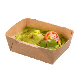 Salatschüssel Deli2Go aus Kraftpapier 125ml 10,8x8,2x3,5cm (125 Stück)