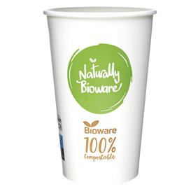 Pappbecher Bioware® Ø9,0cm 540ml (1.000 Stück)