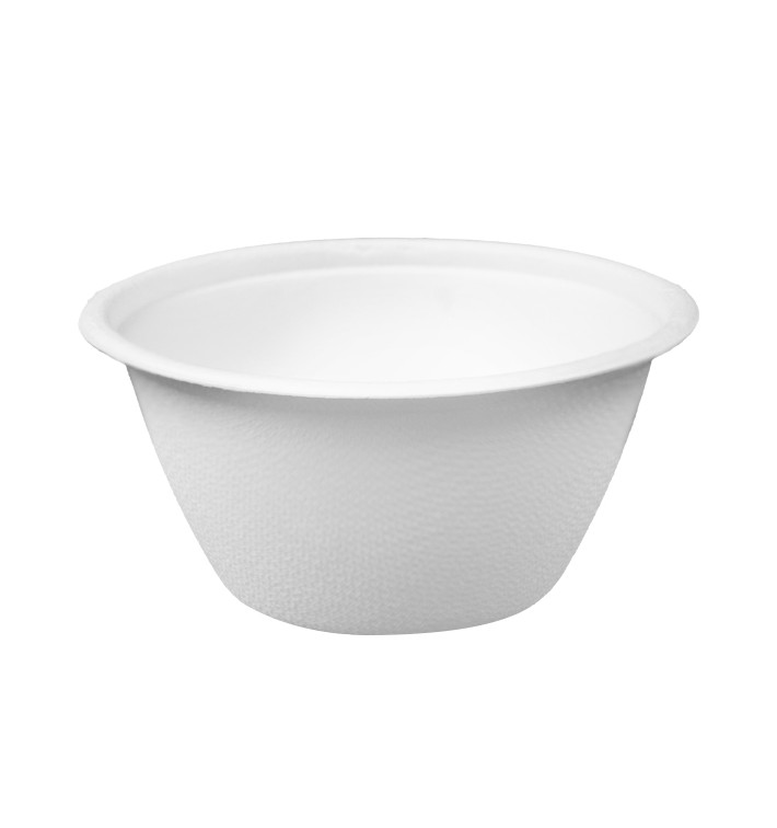 Zuckerrohrschale weiß 180ml Ø9,5cm (1.000 Stück) Zuckerrohrschale weiß 180ml Ø9,5cm (1.000 Stück)