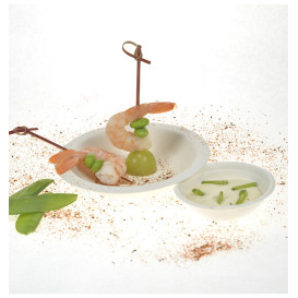 Zuckerrohrschale weiß 120ml Ø11,5cm (50 Stück)