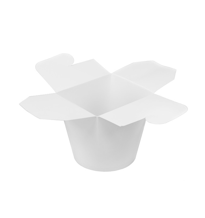 Döner Box aus Papier weiß 800ml (450 Stück) Döner Box aus Papier weiß 800ml (450 Stück)