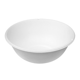 Schüssel Zuckerrohr Bagasse Weiß 1360ml (50 Stück)