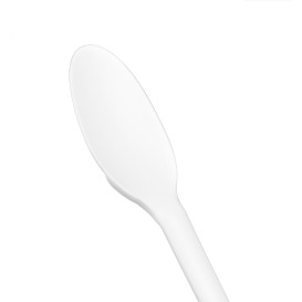 Bio-Löffel Wiederverwendbar aus CPLA Weiß 16,5cm (100 Stück)