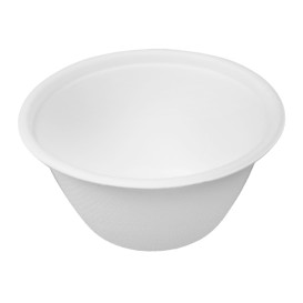 Fingerfood Zuckerrohrschale weiß 180ml Ø9,5cm (50 Stück)