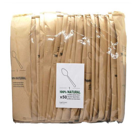Holzlöffel Ummantelter 16cm (50 Stück)
