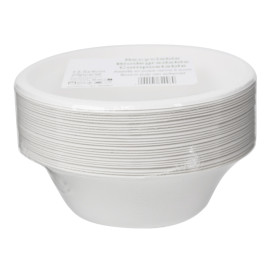 Zuckerrohrschale weiß 350ml Ø13,5cm (25 Stück)