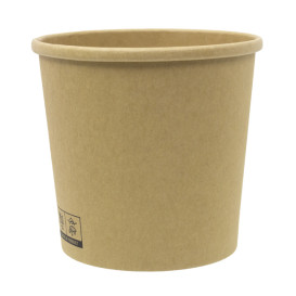 Kraft Pappbecher 750ml Ø11,6cm (25 Stück)