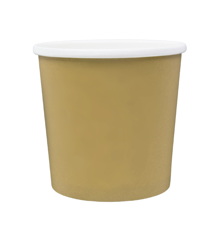 Kraft Pappbecher mit weißem Rand 750ml Ø11,9cm (25 Stück) Kraft Pappbecher mit weißem Rand 750ml Ø11,9cm (25 Stück)