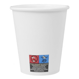 Pappbecher Weiß 8Oz/290ml Ø9,0cm (20 Stück)