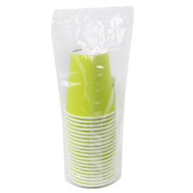 Pappbecher "Colors" Grün 8Oz/290ml Ø9,0cm (20 Stück)