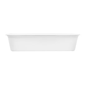 Behälter Rechteckig aus PP Weiß mit Deckel 500ml 17,3x11,9cm (500 Stück)