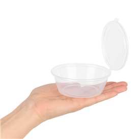 Dressingbecher mit Klappdeckel aus PP 6OZ/180ml (100 Stück)