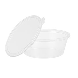 Dressingbecher mit Klappdeckel aus PP 6OZ/180ml (100 Stück)