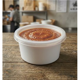 Dressingbecher mit Deckel Weiß aus PP 2Oz/60ml (100 Stück)